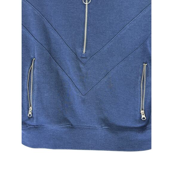 Youth Free Assembly Blue Long Sleeve Quarter Zip Track Jacket Sweater L 10/12 - Picture 4 of 10